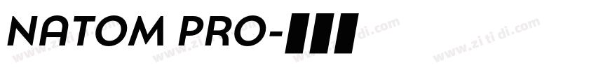 NATOM PRO字体转换 NATOM PRO字体转换